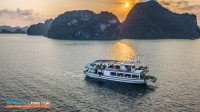 Tàu ghép 6 giờ thăm vịnh Hạ Long